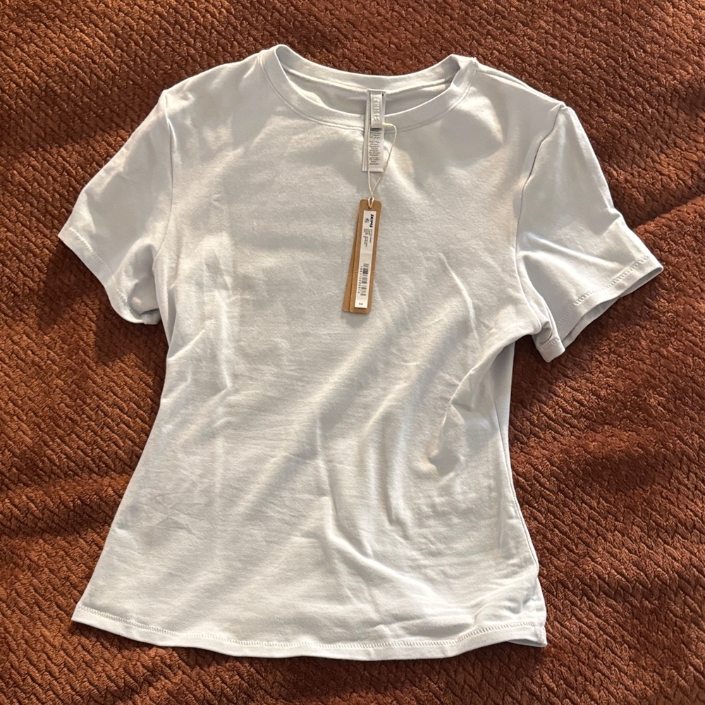 Skims cotton jersey t-shirt zen blue